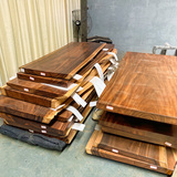 巴花大板茶桌南美胡桃木大板桌红木餐桌整板桌面奥坎大板茶台直销