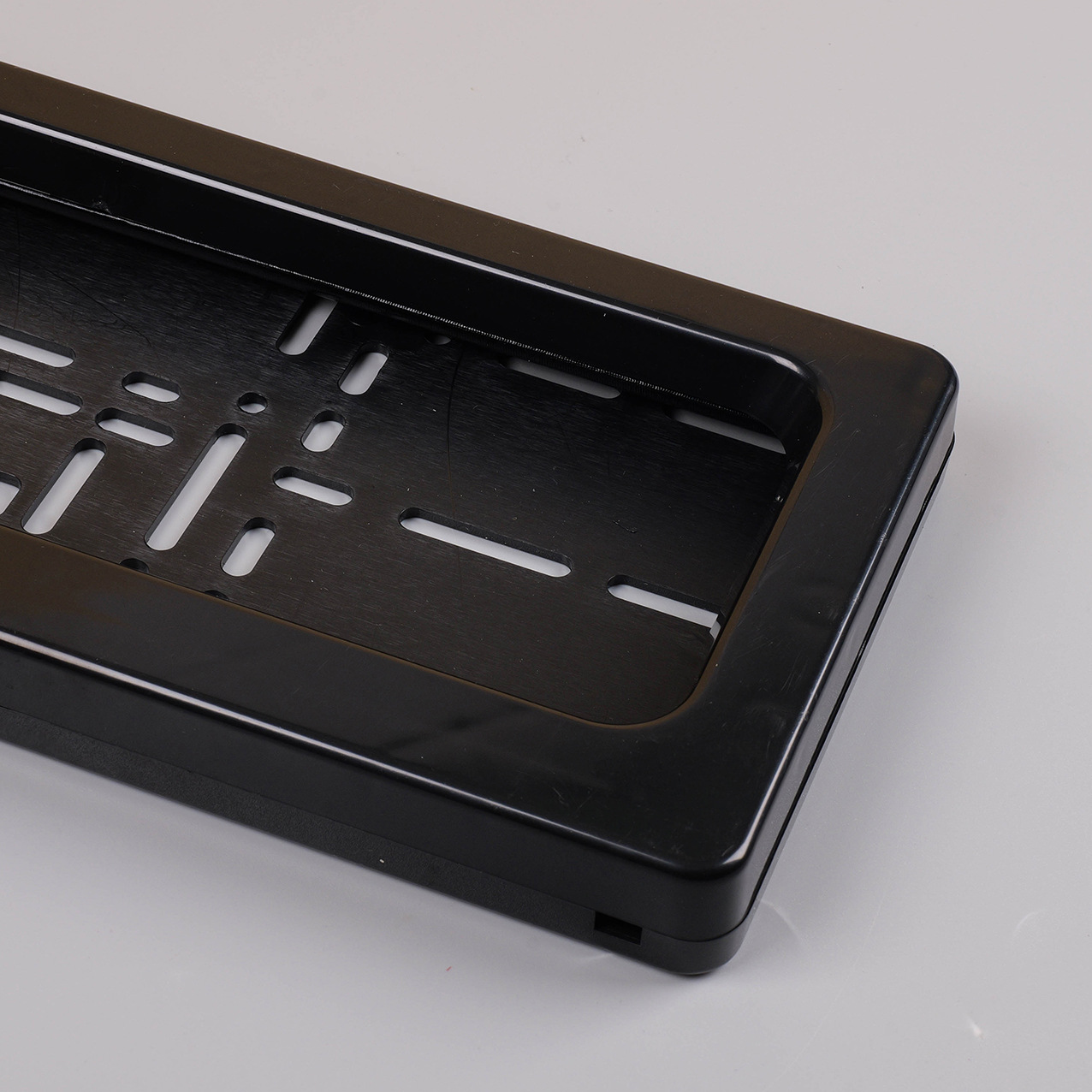 Cross-Border Carbon Fiber License Plate Frame European Standard Plastic Curtain Cover License Plate Frame Abs Plastic Chassis Modified License Plate Holder