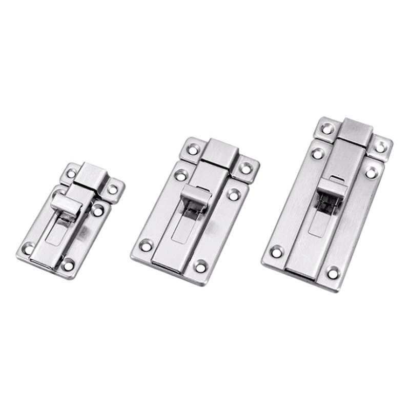 Заводской прямой прочный двухголовый болт из нержавеющей стали 2 дюйма 3 дюйма 4 дюйма левый и правый болт спальня Туалет ручной болт