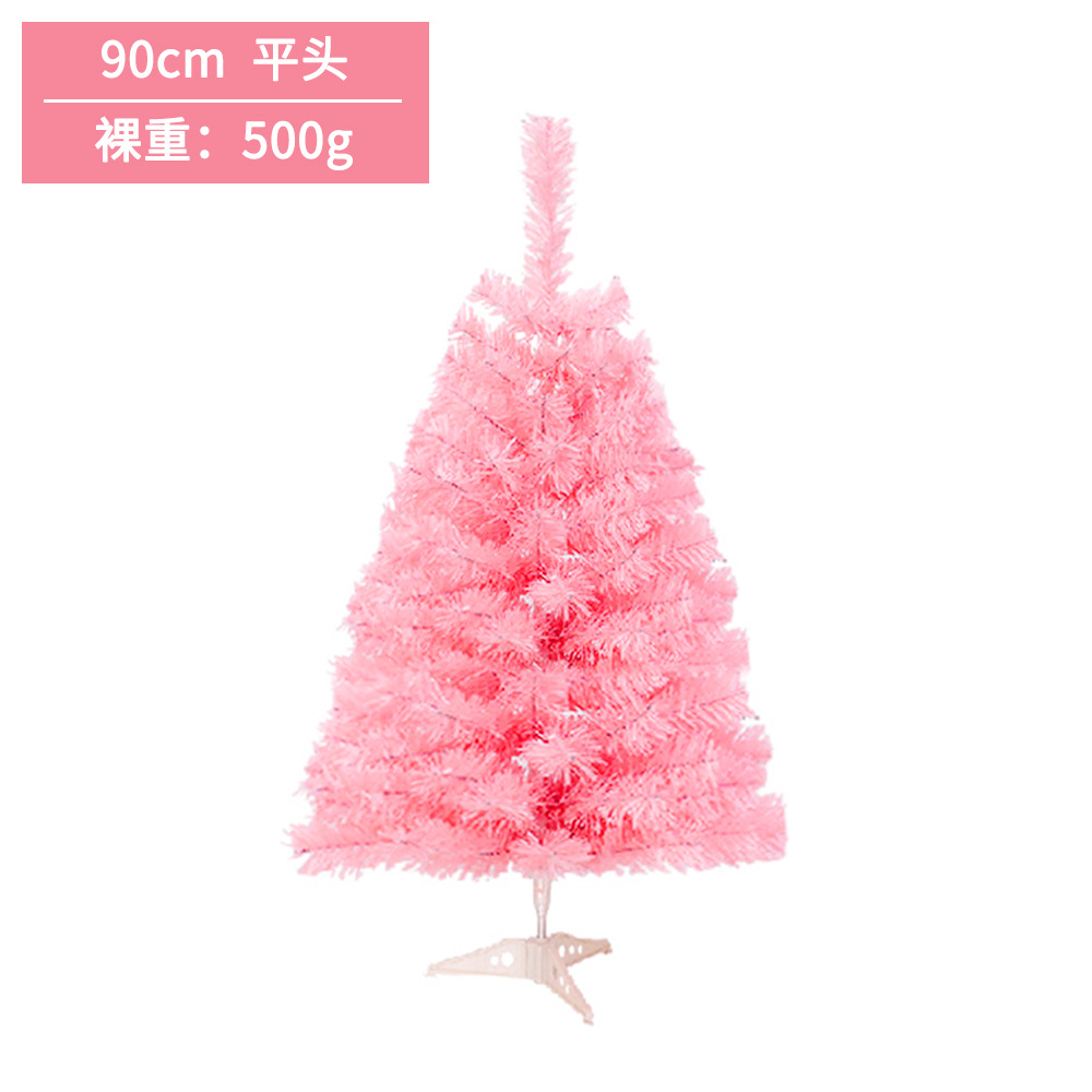 Flor de cerezo Rosa árbol de Navidad centro comercial ventana decoración de Navidad señaló cifrado de cabeza plana simulación de Navidad árbol decorativo