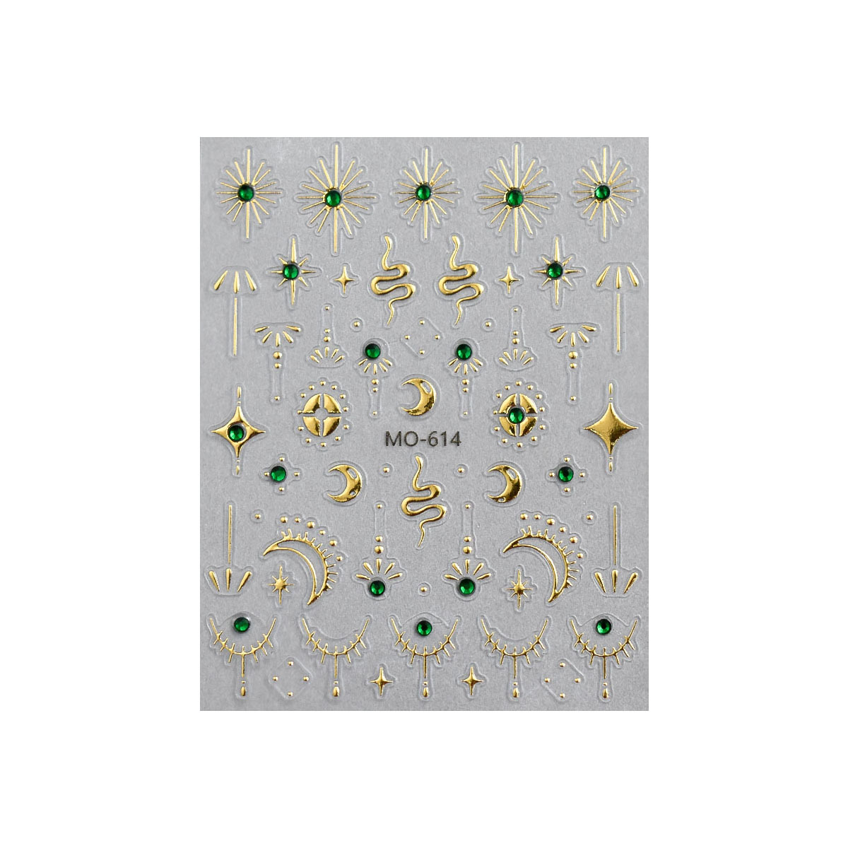Pegatinas de manicura dorada de estrellas y luna relieves tridimensionales bohemio viento caliente diamante plateado DIY lleva pegatinas de uñas