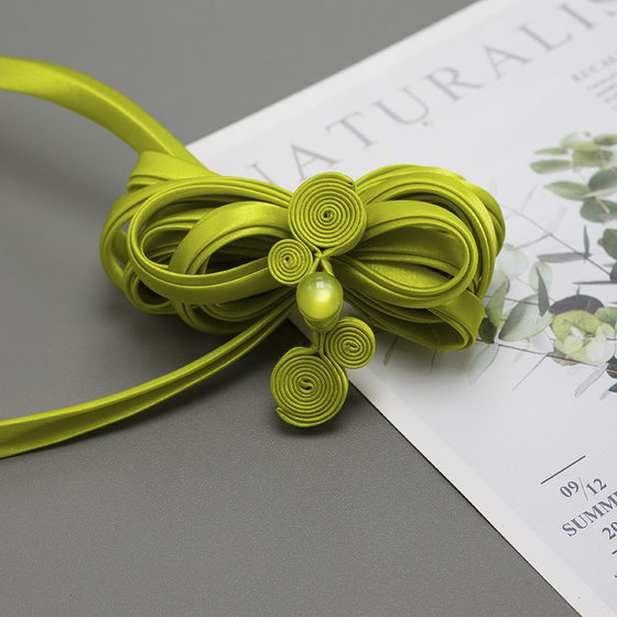 Cheongsam Button Button National Style Jade Ruyi Button Retro Hanfu Hand-woven Button Ethnic Style Decorative Accessories
