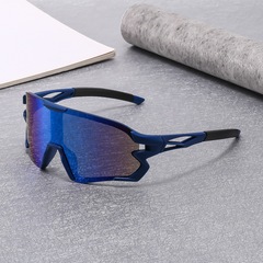 2023 cross-border new colorful large-frame cycling glasses European and American outdoor cross-country fishing sports windproof glasses H3234