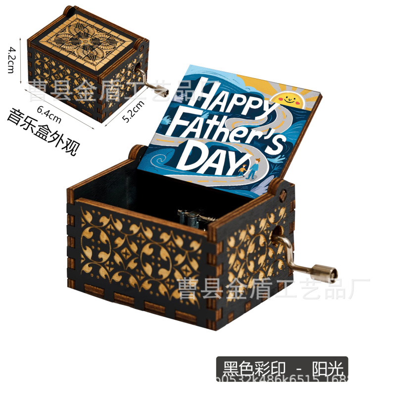 母と父の誕生日プレゼント 木製手回しオルゴール 父の日 母の日 感謝祭 オルゴール ギフト|undefined