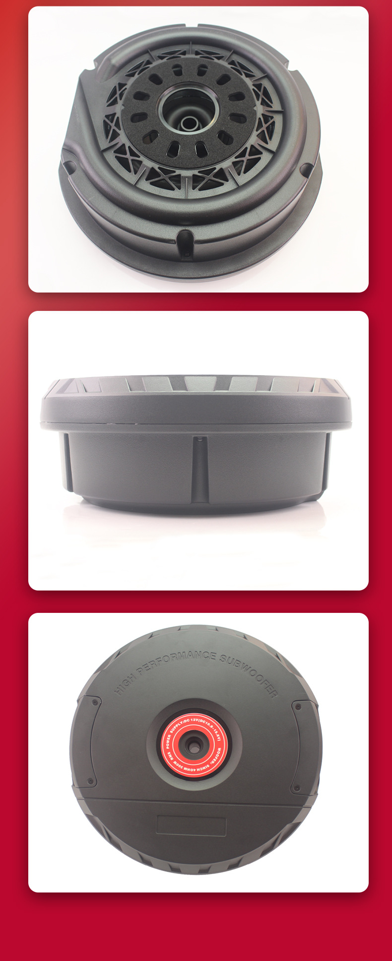 Car Audio Subwoofer 12V High Power Active Under Seat