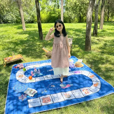 outing Seaside Vacation Mat | Avtomobil döşəmə paspasları - monopoly-send-a-sieve-190200cm