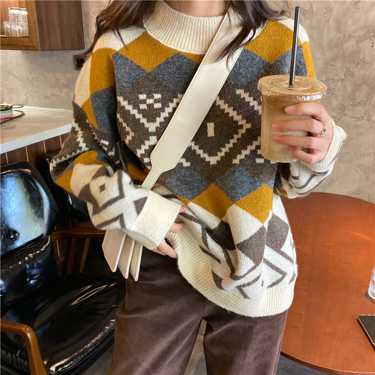 Women's Sweater Ins Style, Lazy Chic, 2026 New Fashion, Loose and Stylish for Outerwear, Fairy-Like Autumn and Winter Women's Sweater Ins Style, Lazy Chic, 2026 New Fashion, Loose and Stylish for Outerwear, Fairy-Like Autumn and Winter
