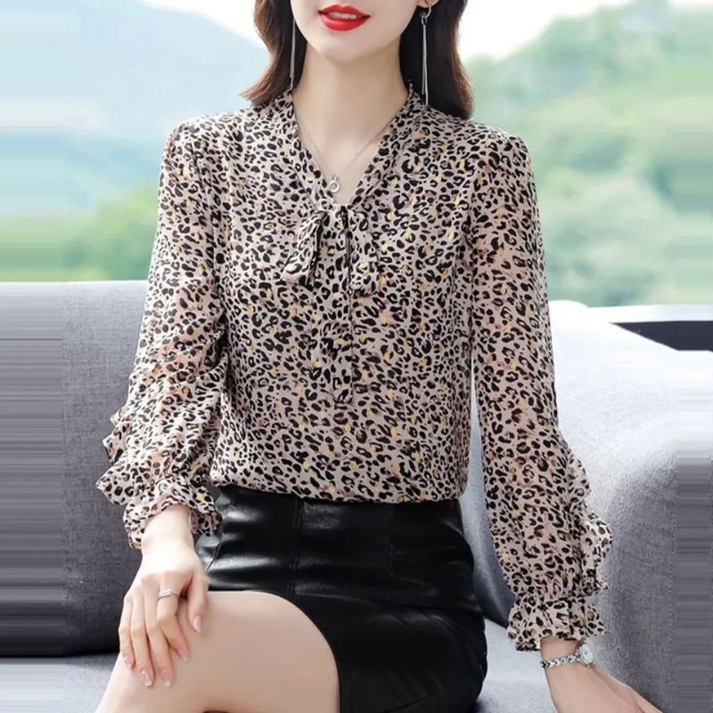 高档碎花雪纺衬衫女春夏新款遮肉显瘦上衣妈妈装时尚洋气百搭小衫|undefined