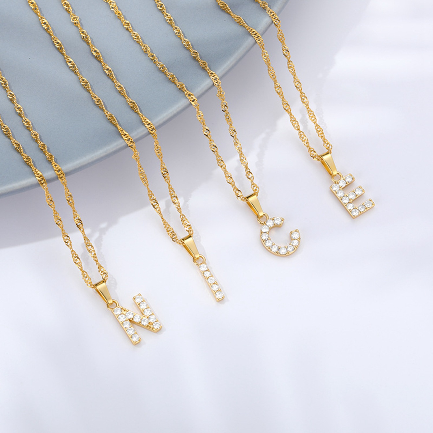 304 Stainless Steel Material Constellation Pattern Real Gold Plated Constellation 304 Stainless Steel Simple Style Classic Style Waterproof Non Tarnish 304 Stainless Steel Pendant Necklace