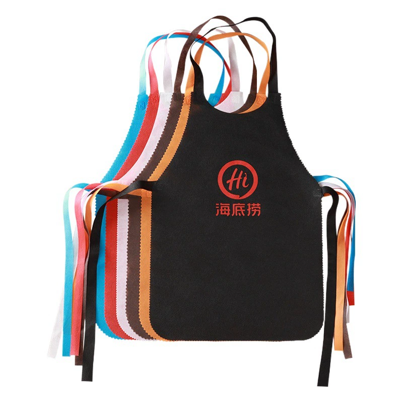 Пятно одноразовый фартук для детей в горячем горшке для взрослых кейтеринг рисование нетканый водонепроницаемый нагрудник на заказ LOGO оптом