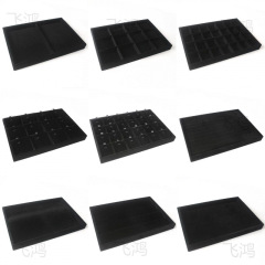 黒のベルベットリングネックレス収納ブレスレットペンダントジュエリーボックスストールディスプレイ小道具ジュエリートレイ