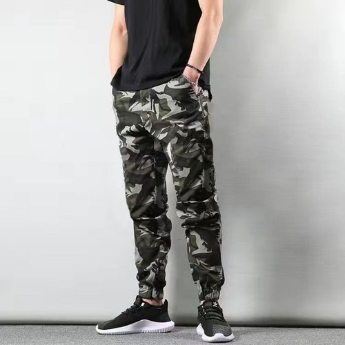 Pants men's spring and autumn camouflage pants men's loose legged overalls work pants wear-resistant and stain-resistant wholesale