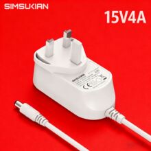 15v4a氮化镓电源适配器UKCA认证广告机显示器60w快充GaN充电器