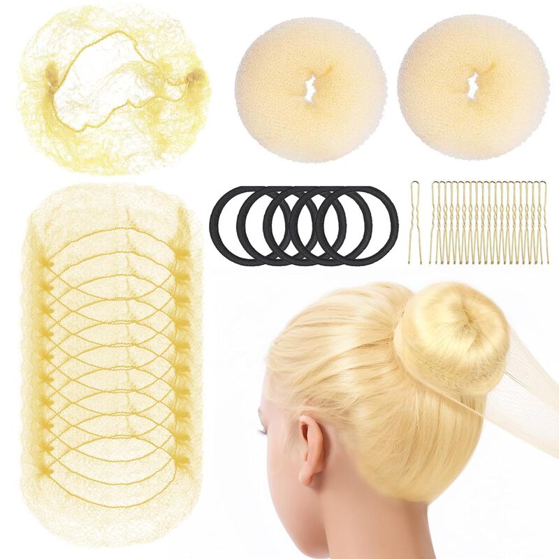 ヘア用品のヘアアイロンセットの髪の針の団子の頭のつぼみの髪の形の理髪道具|undefined