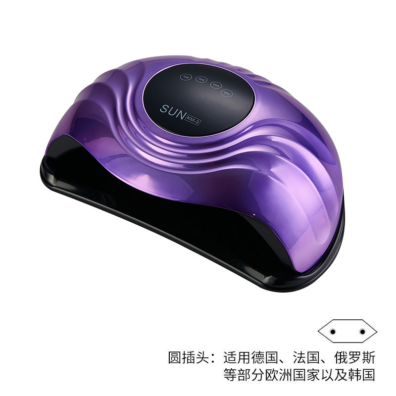 Lámpara de Uñas Transfronteriza al por Mayor, Lámpara de Fototerapia de Alta Potencia de 288W para Secado Rápido de Esmalte de Uñas en Gel, Lámpara UV Inteligente para Curado de Uñas