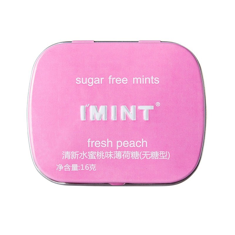 I 'MINT sugar-free mint breath freshening candy wholesale snack chewing gum carry iron box