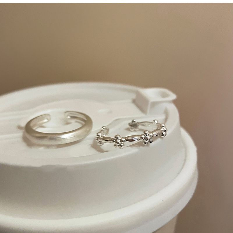 Schlichter Blumenring Für Damen Im Modischen Niche-design_voghion.com