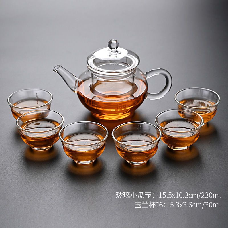 7 작은 멜론 냄비-목련 유리