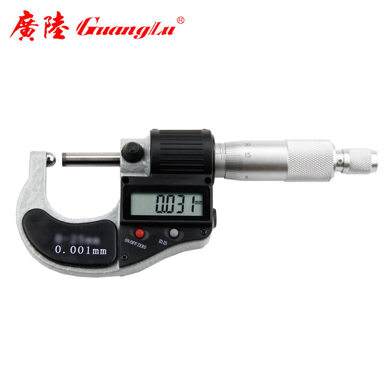 广陆 数显管壁厚千分尺球头式 216-104