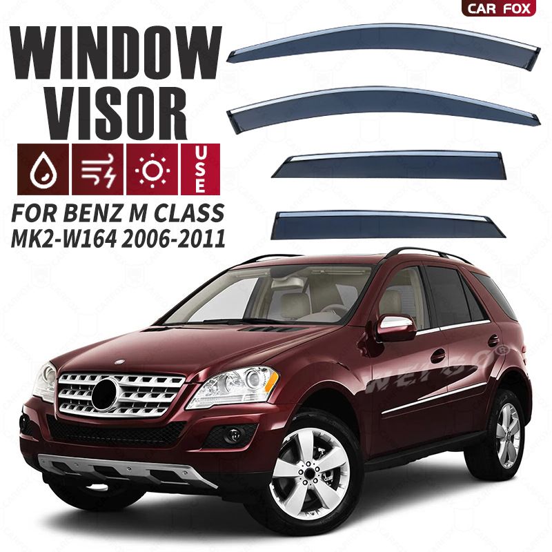 Suitable for Mercedes-Benz M-Class ML Window rain shield M Class W164 W166 Window visor