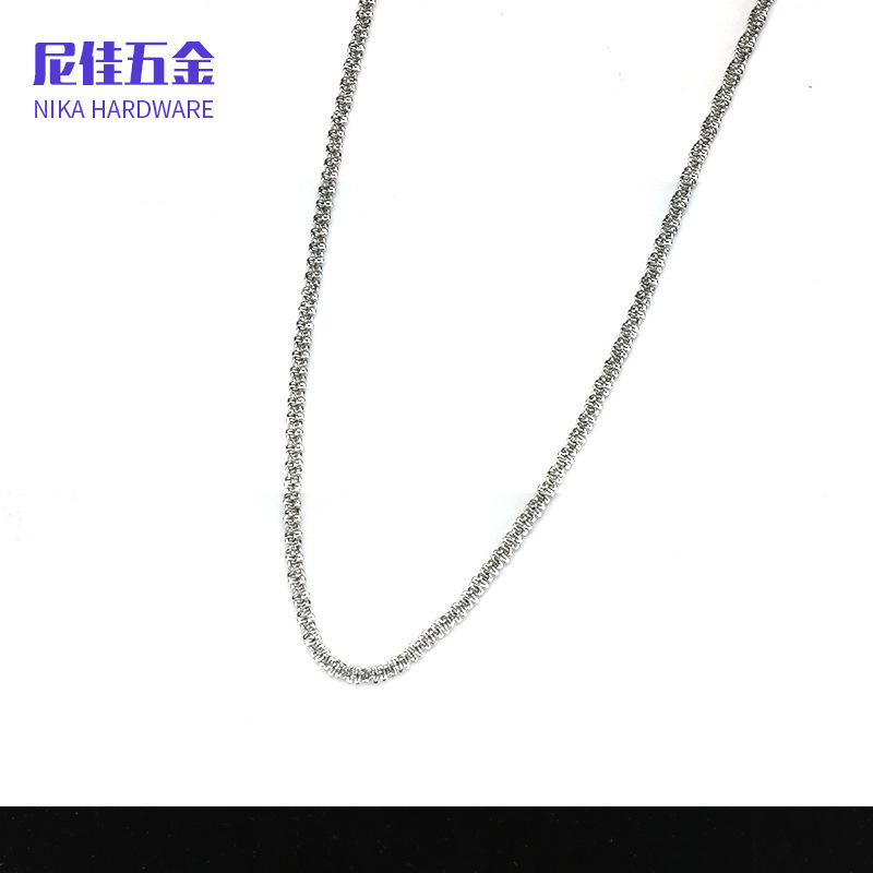 Collar femenino de acero inoxidable 316, cadena de labios minimalista, estilo moderno y versátil