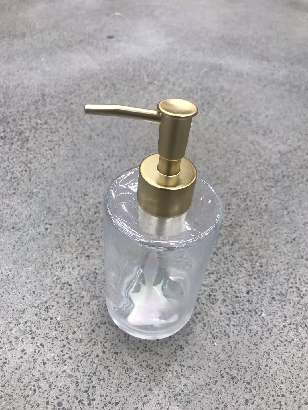 El fabricante suministra 420ml de desinfectante de manos, botella de vidrio transparente de color de patrón vertical cuadrado, botella de desinfectante de manos, vidrio