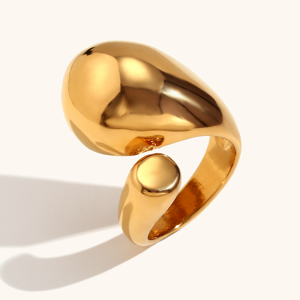 13g Weight Rings Classification Retro Lady Geometric Stainless Steel Plating Rings