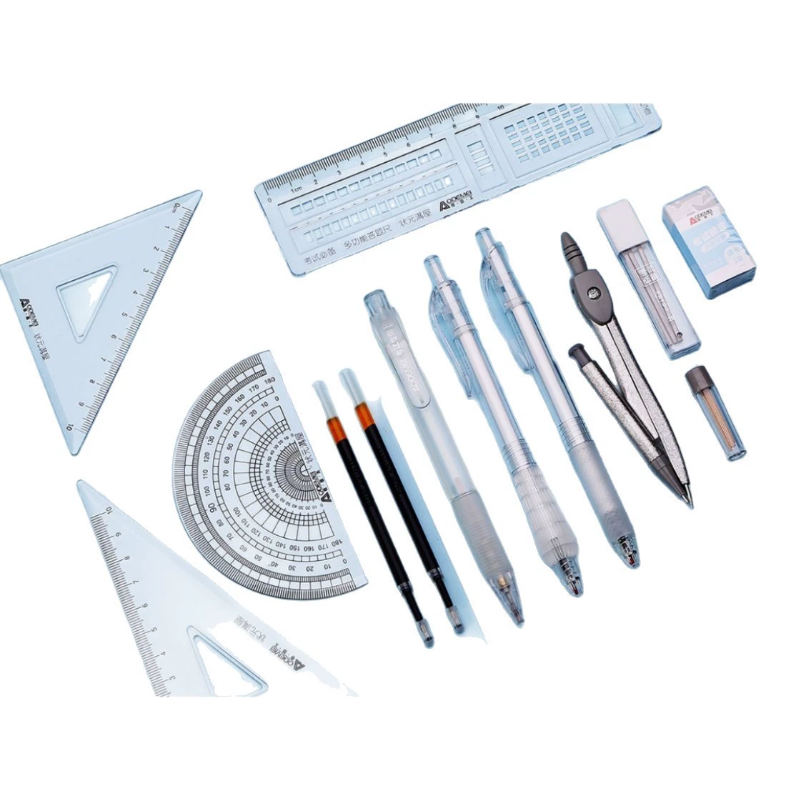 Set for students, question cards, pencil, rollerball pen, 81 sets