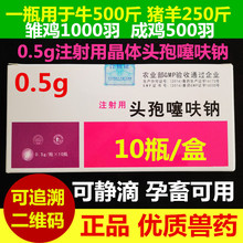 安进0.5g冻干注射用头孢噻呋钠粉针家畜宠物犬瘟热高热混感头孢王