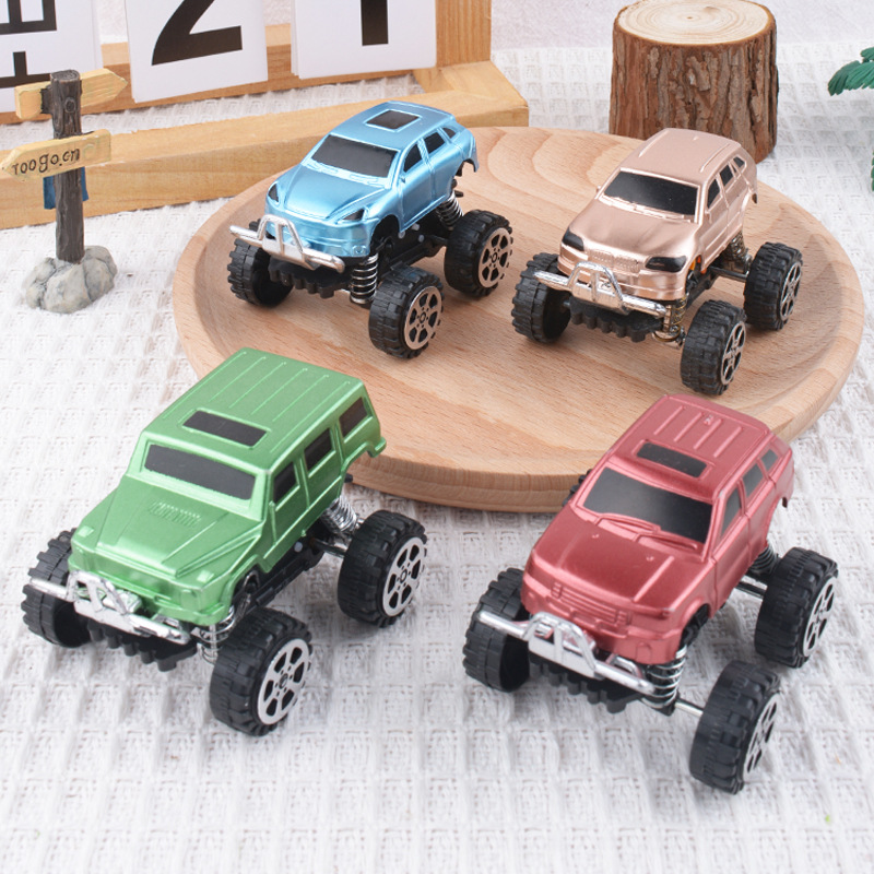 Coche de juguete de retroceso para niños coches todoterreno primavera coche bebé coche muñeca máquina modelo de coche pequeño regalo