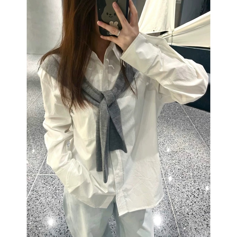 2025春夏新款AN针织披肩款品质感休闲衬衣男女同款|undefined