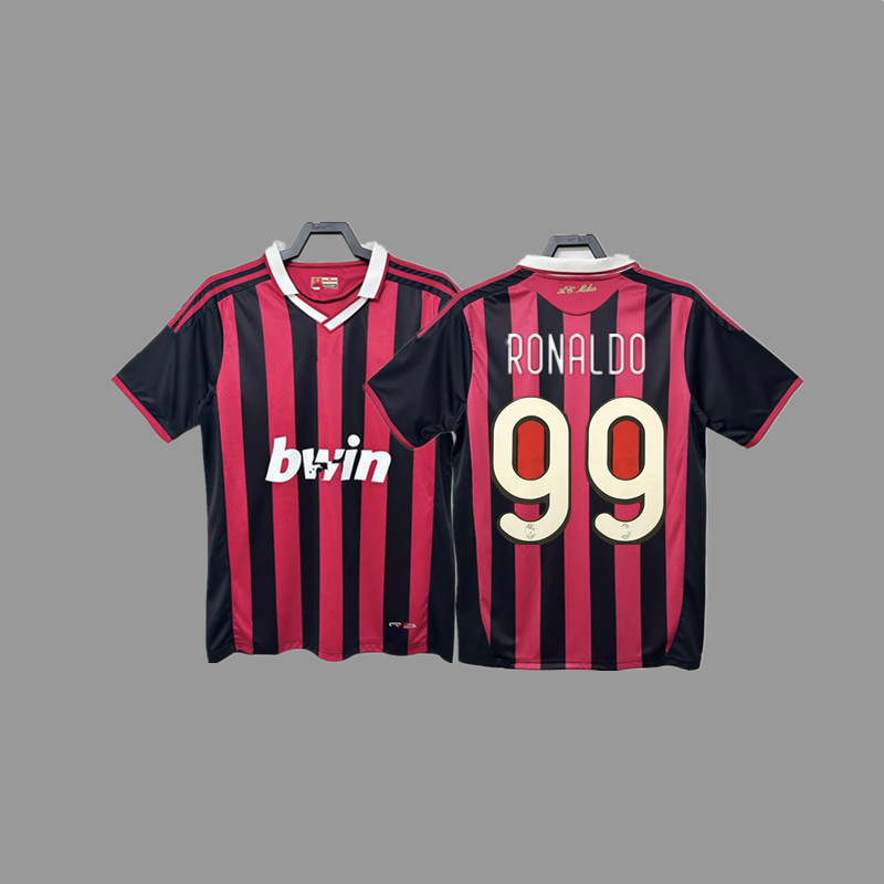 ACレトロユニフォームサッカー服マルティーニパトインザジシェフチェンコガトゥソネスタユニフォーム|undefined