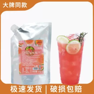 大拇指维果多1KG袋装浓缩果汁芭乐草莓柑橘味奶茶饮品店商用批发