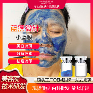 Blue algae plant bone needle seaweed needle whitening freckle removing acne closed mouth cleaning hair follicle blue sponge micro needle wholesale
