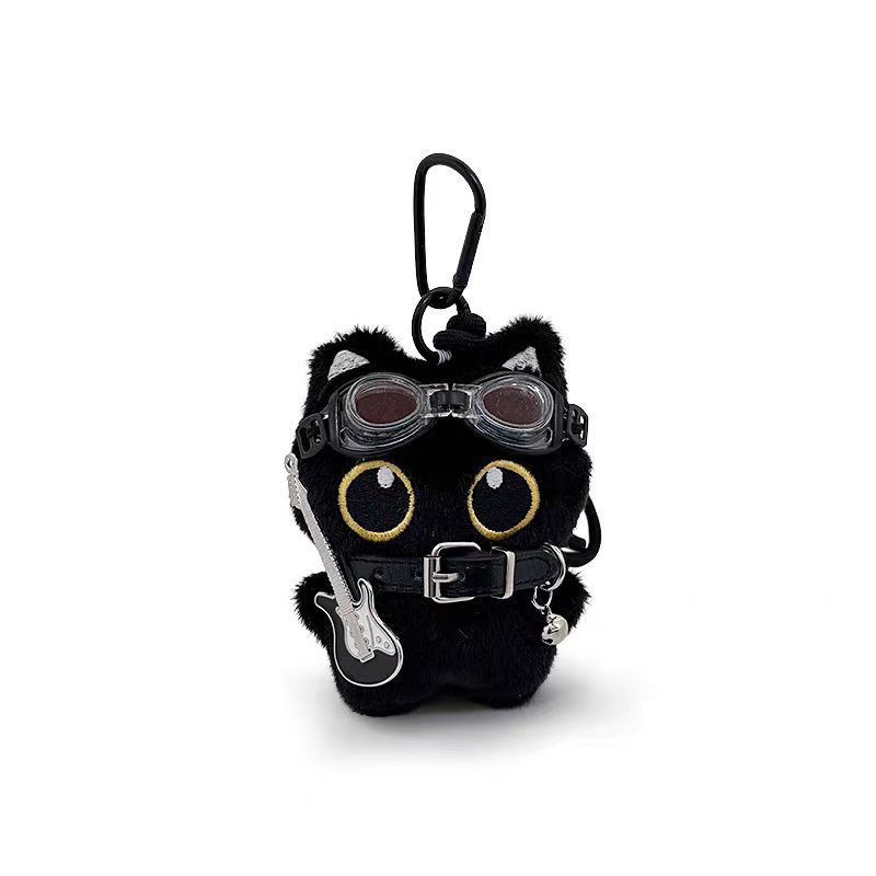 Alas fantasma pequeño gato negro colgante Big Eyes Punk bolsas lindas colgando bolsas escolares colgantes regalo para parejas