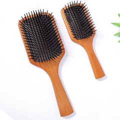 Airbag comb for women's fluffy hair massage head scalp meridian long curly hair square wooden pressing air cushion comb