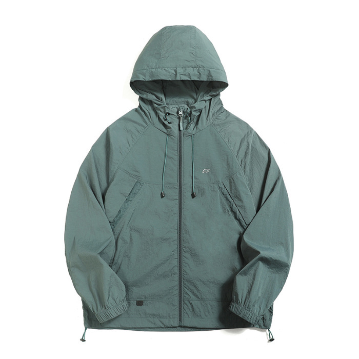 Ropa de protección solar de alta gama para hombres 2025 nueva ropa de secado rápido de seda de hielo de verano pesca al aire libre estadounidense transpirable tres chaquetas protectoras
