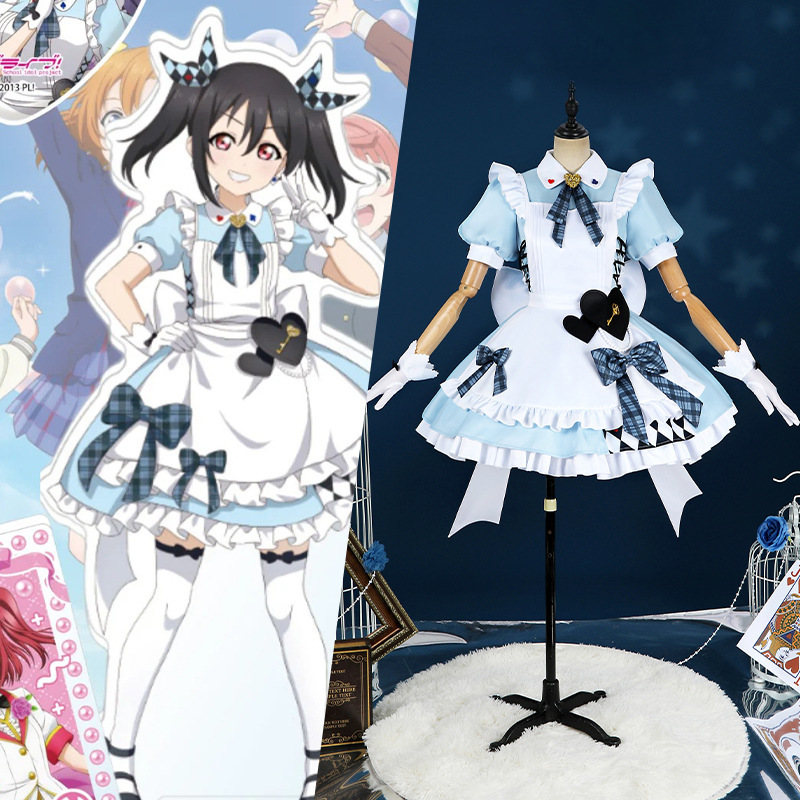 スポット ラブライブ コスプレ ミューズ gigo リンケージ cos スーツ 全員メイド衣装 歌う衣装|undefined