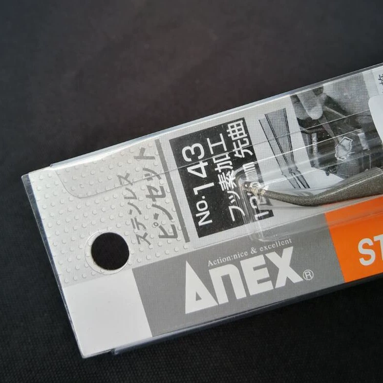 Японские пинцеты Andgu из нержавеющей стали с покрытием PD, пинцеты ANEX с кислотным и щелочным растворителем.