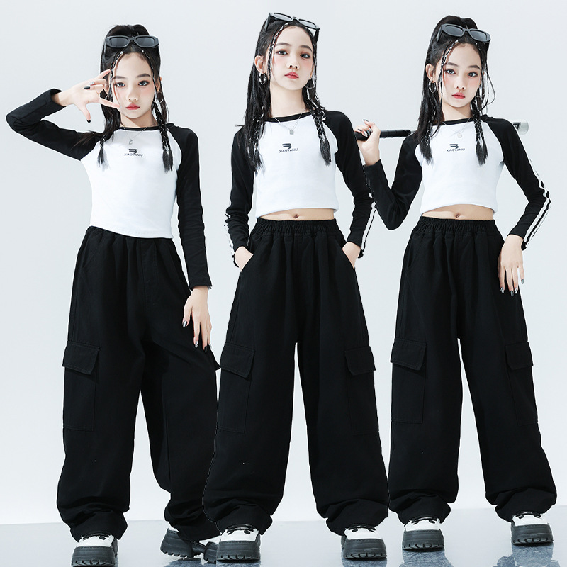 Girls Jazz Dance Accommodation Children's Hip-Hop Accommodation Autumn Hip-Hop Accommodation Jazz Stage Group Model Show Dress