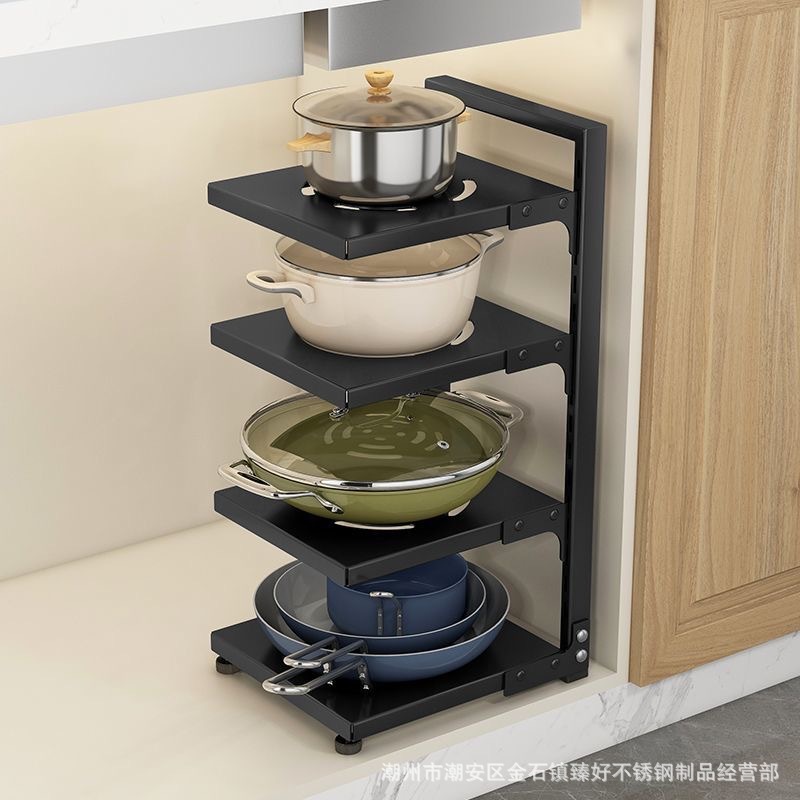 鍋棚の鍋は床に置くことができます。キッチンの棚の下に水槽の食器棚の中に多層に鍋を置いて、角棚のテーブルを調整できます。|undefined