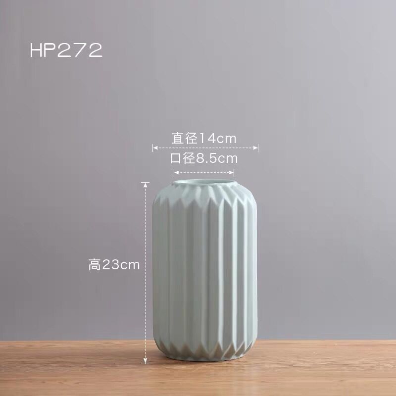 Florero de cerámica decoración moderna minimalista creativa casa sala de estar comedor habitación modelo arreglo de flores flor geométrica Ware al por mayor