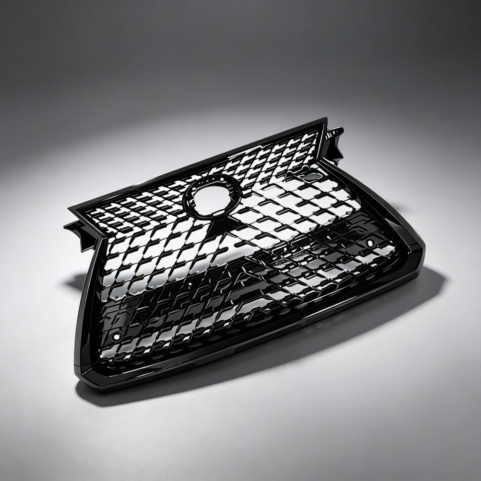 Suitable for 2016 Lexus RX, upgrade to 2021 model grille assembly in glossy black/plated finish, cross-border modification