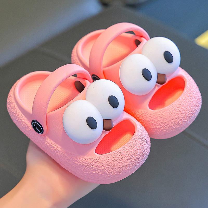 Zapatillas para niños de verano interior y exterior ojos de dibujos animados para bebés bañar zapatillas para hombres