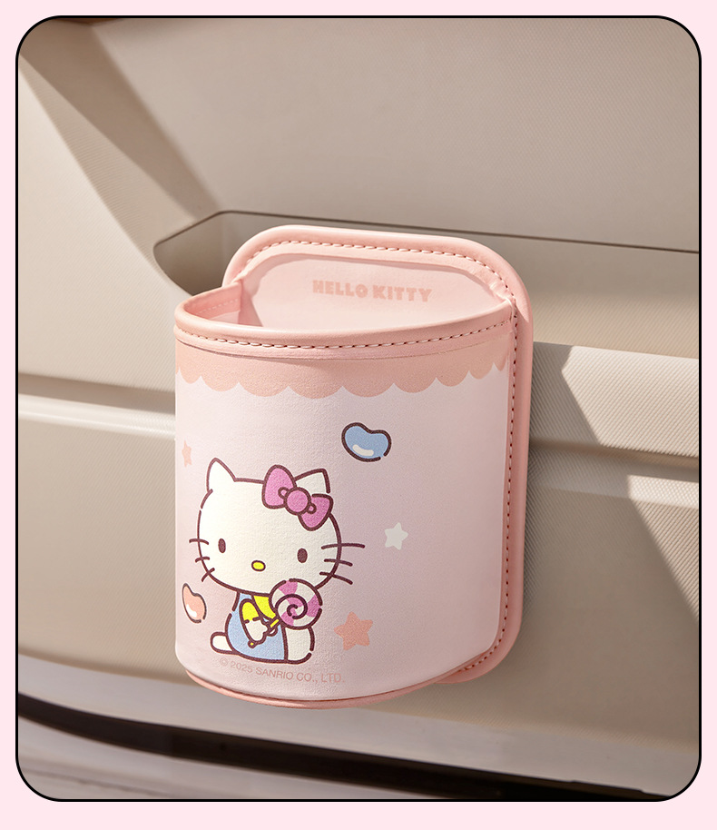 Sanrio Car Cup Holder Storage Rack Electric Vehicle Cup Holder Car Storage Box Storage Bag Wholesale