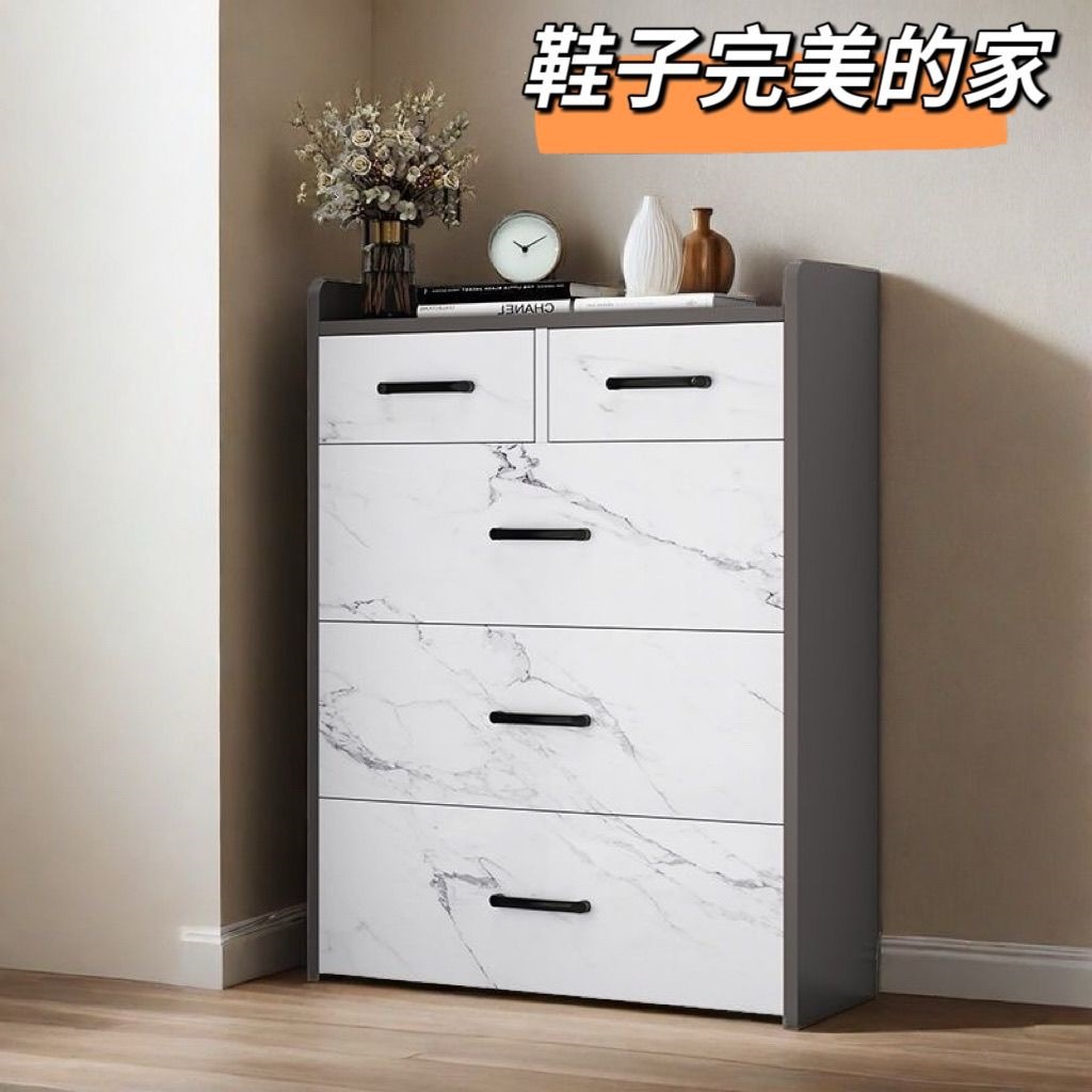 鞋柜门外口一体柜意式轻奢简约现代爆款2026新款玄关柜收纳柜鞋柜