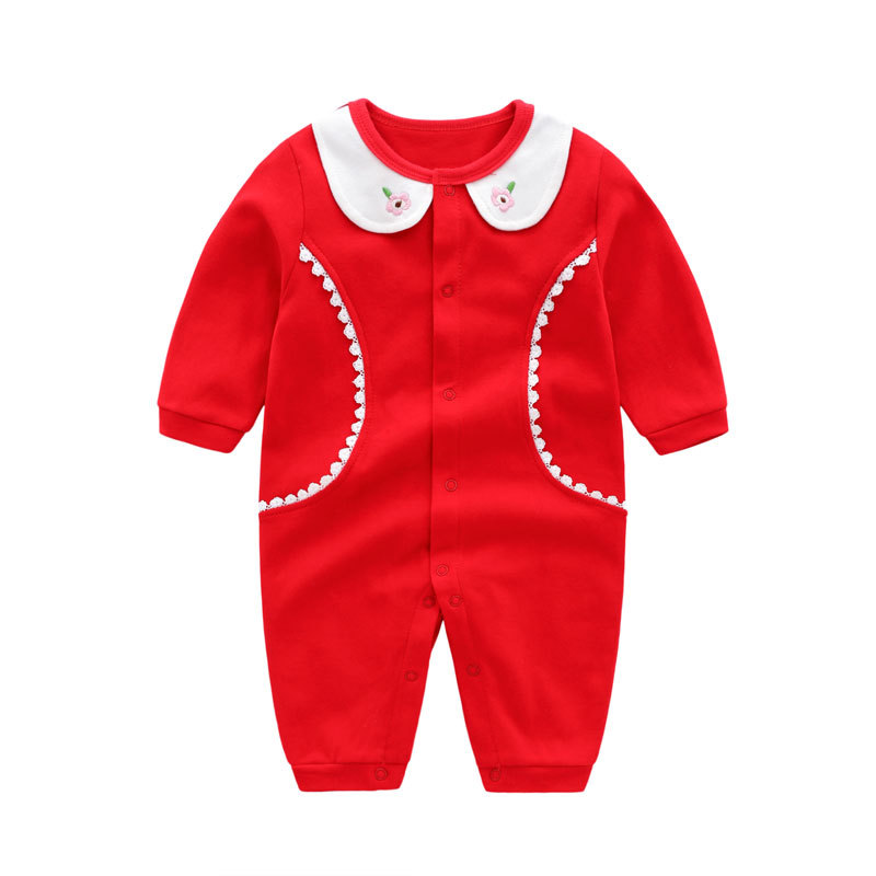 Luna Llena ropa de bebé hembra 6 meses recién nacido bebé mameluco primavera princesa primavera y verano 0-1 años bebé mono