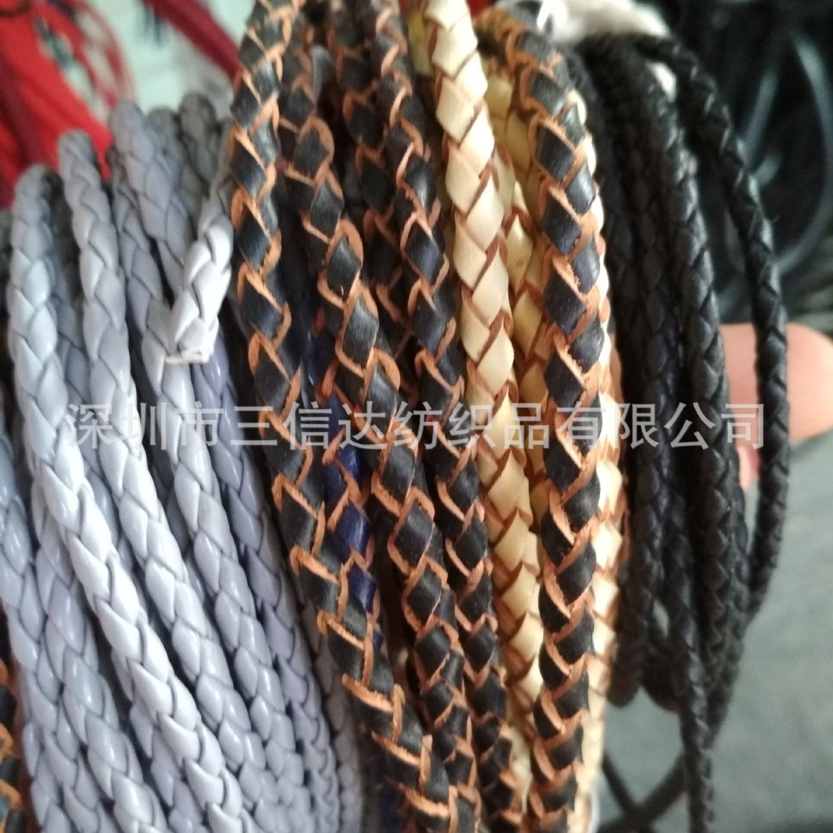 细皮绳玉米皮绳电线皮绳龙虾扣皮绳首饰配件皮绳手机皮绳彩色牛皮