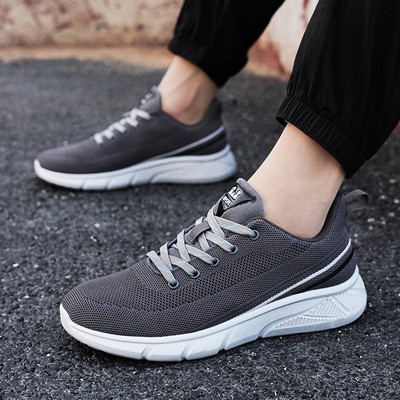 大码飞织跨境运动鞋春秋轻量休闲鞋女韩版跑步男鞋47码情侣旅游鞋|ms