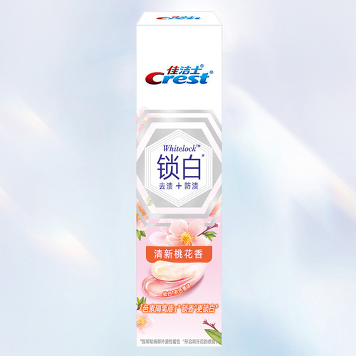 Crest Whitening Toothpaste 120g Fresh Mineral Salt Toothpaste Qingtian Cherry Blossom Fragrance Fresh Peach Blossom Fragrance Wholesale